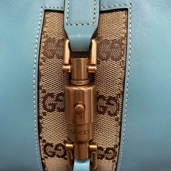 Gucci Blue Leather Small Jackie Hobo - Picture 5 of 8
